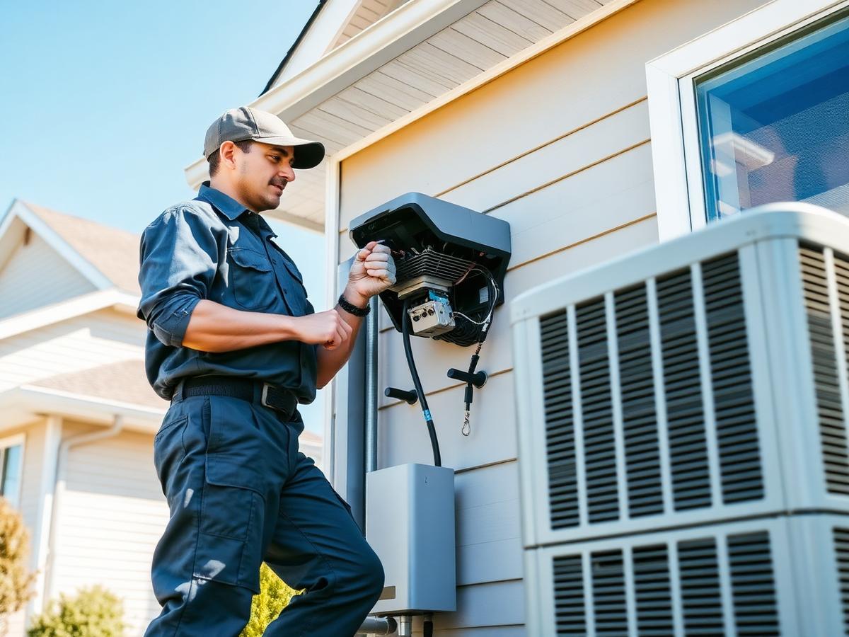 HVAC: Outdoor condenser service